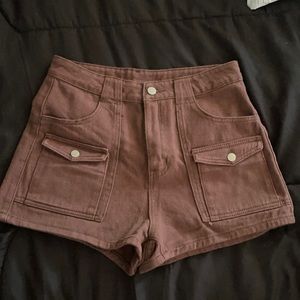 Brown Cargo Shorts size 6
